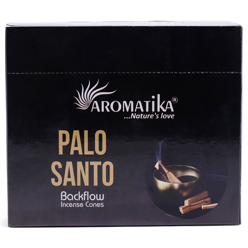 Packung mit 10 Masala Backflow-Räucherstäbchen – Palo Santo