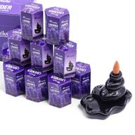 Packung mit 10 Masala Backflow-Räucherstäbchen – Lavendel