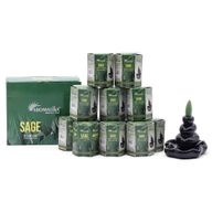 Packung mit 10 Masala Backflow-Räucherstäbchen – Salbei