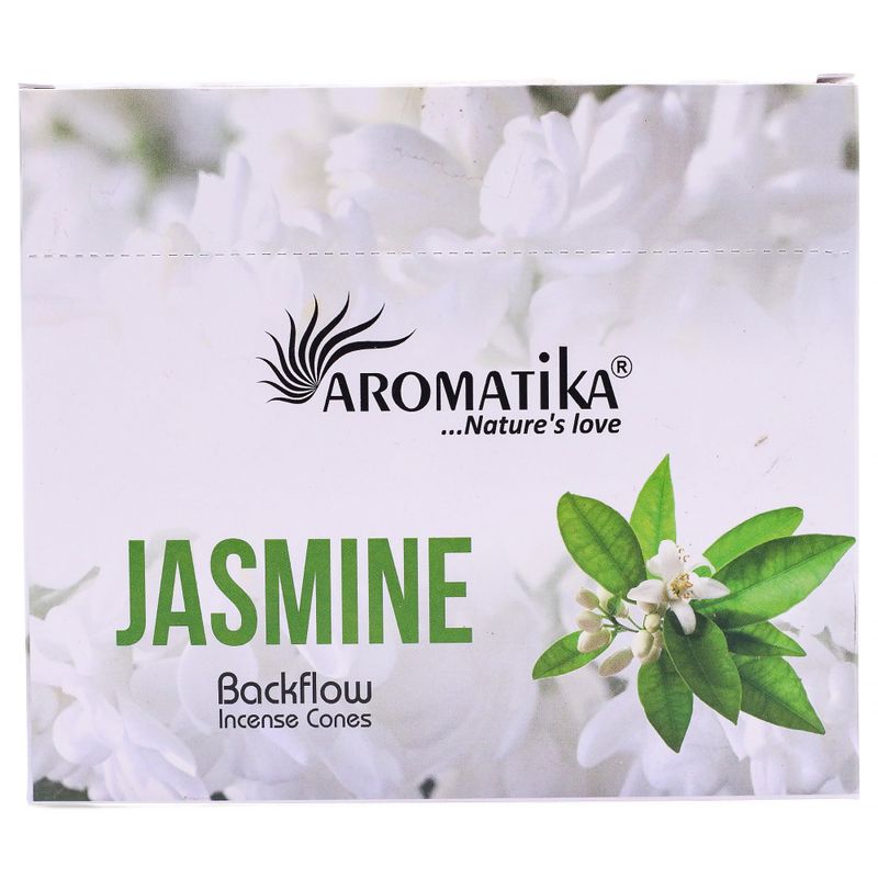 Packung mit 10 Masala Backflow-Räucherstäbchen – Jasmin