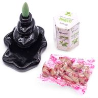 Packung mit 10 Masala Backflow-Räucherstäbchen – Jasmin