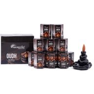 Packung mit 10 Masala Backflow-Räucherstäbchen – Oudh