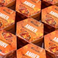 Packung mit 10 Masala Backflow-Räucherstäbchen – Bernstein