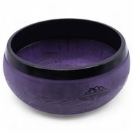Extra laute - Pilzförmige Klangschale - 23 x 10,5 cm, 1,3 kg - Purple Haze