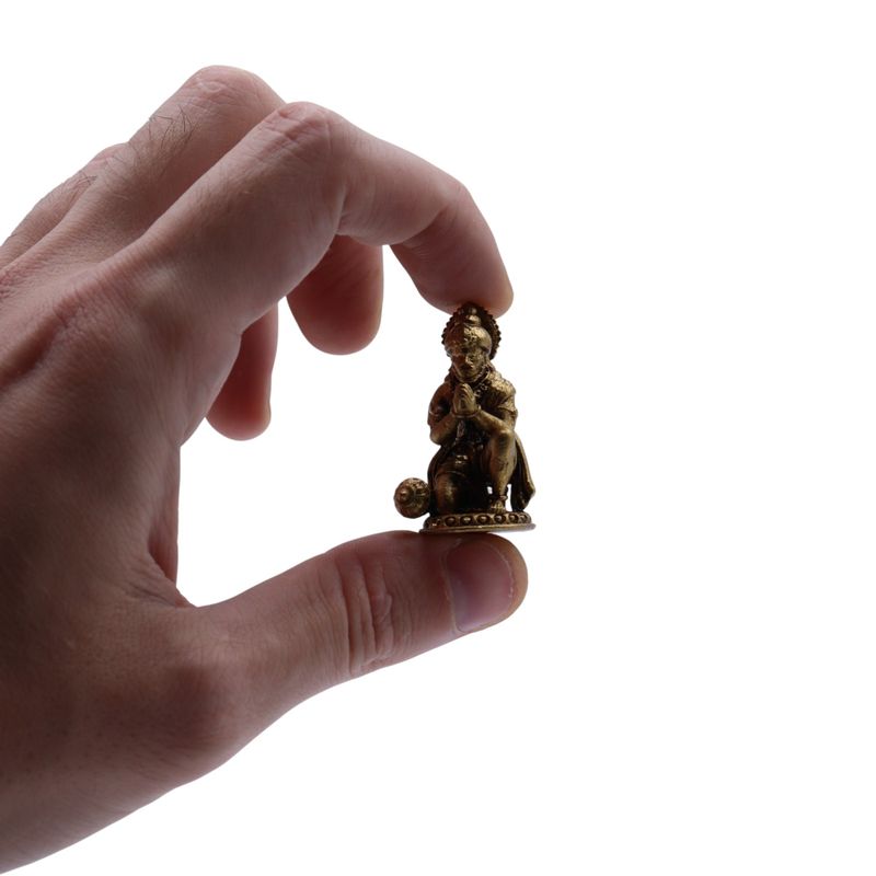 Miniaturgötter aus Messing – Hanuman (30 g) – 36 mm