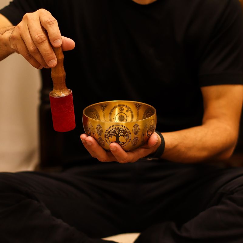 Geätzte Buddha-Figuren aus reinem Messing – 4er-Set – ca. 3,85 kg