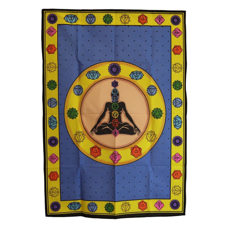 Wandkunst aus Baumwolle (70 x 110 cm) – Chakra-Faser