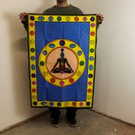 Wandkunst aus Baumwolle (70 x 110 cm) – Chakra-Faser