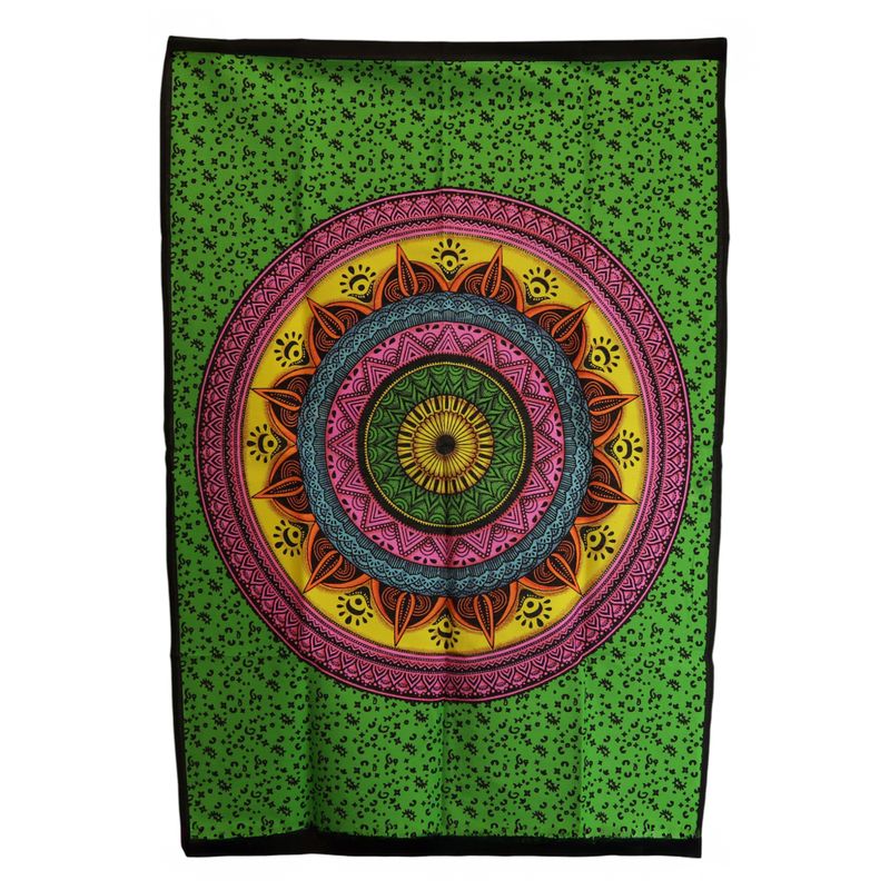 Wandbild aus Baumwolle (70 x 110 cm) – Mandala-Faser