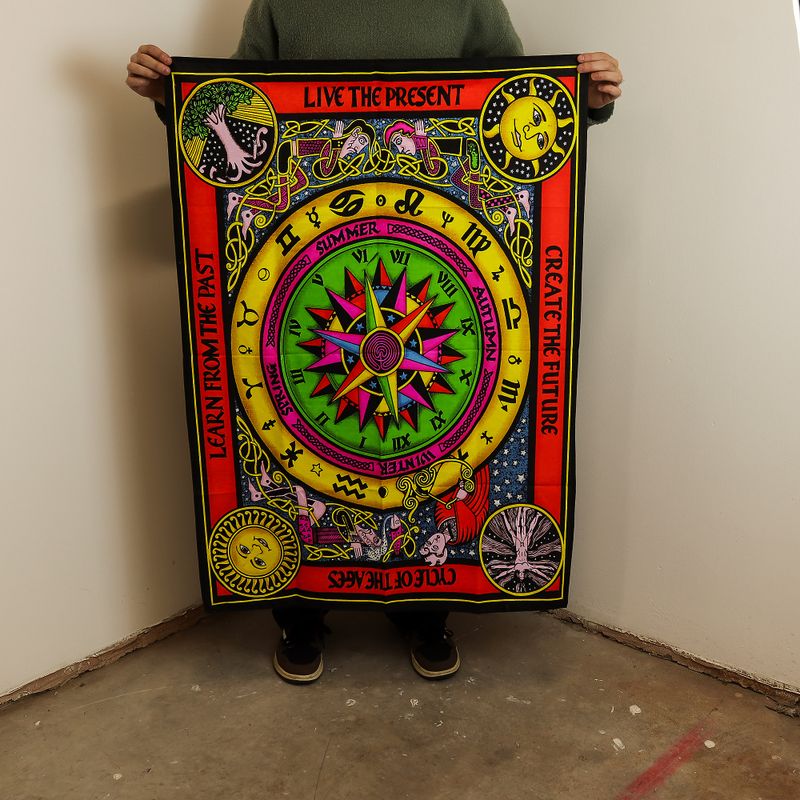 Wandbild aus Baumwolle (70 x 110 cm) – Kreislauf des Lebens