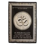 Wandbild aus Baumwolle (70 x 110 cm) – Om – Willkommen bei Gott