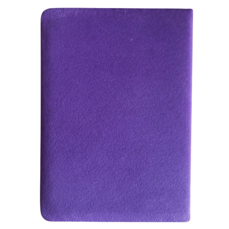 Notizbuch aus Samt – Leben – 80 Seiten – liniert – Design 2 – Lila