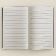 Notizbuch aus Samt – Leben – 80 Seiten – liniert – Design 2 – Lila