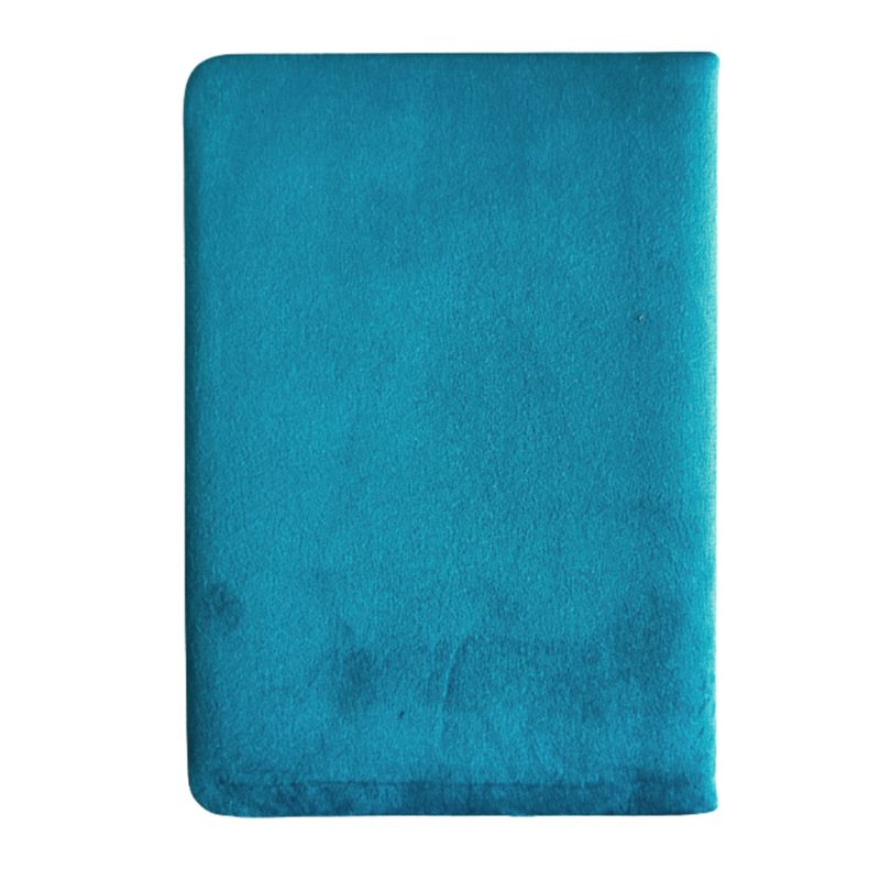 Notizbuch aus Samt – Leben – 80 Seiten – liniert – Design 4 – Hellblau
