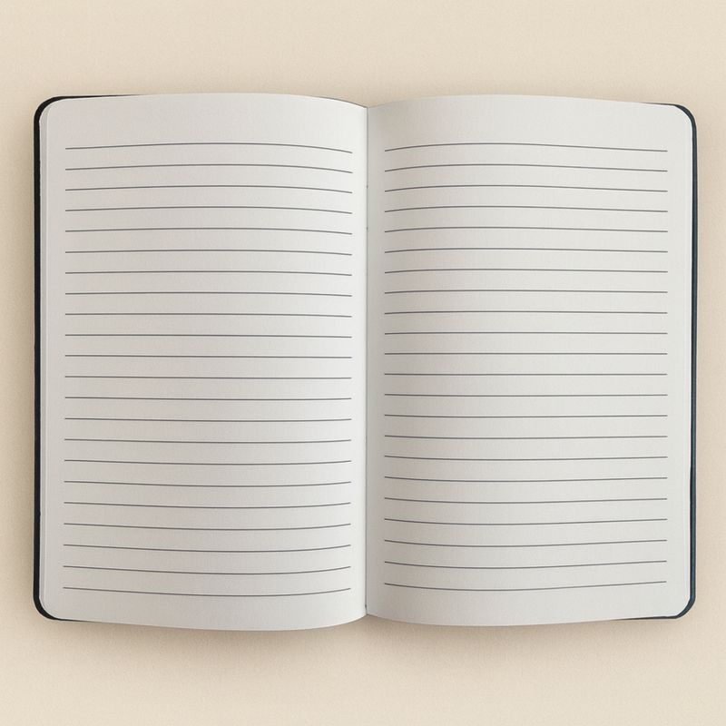 Notizbuch aus Samt – Leben – 80 Seiten – liniert – Design 6 – Dunkelgrün