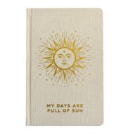 Gebundenes Dankbarkeitstagebuch – 120 Seiten – Goldschnitt – Elfenbein & Gold