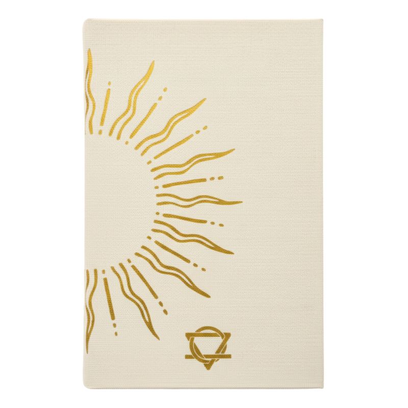 Gebundenes Dankbarkeitstagebuch – 120 Seiten – Goldschnitt – Elfenbein & Gold
