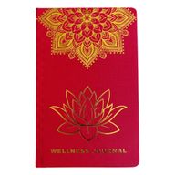Gebundenes Wohlfühl-Tagebuch – 120 Seiten – Rot & Gold
