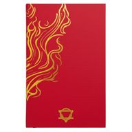 Gebundenes Wohlfühl-Tagebuch – 120 Seiten – Rot & Gold