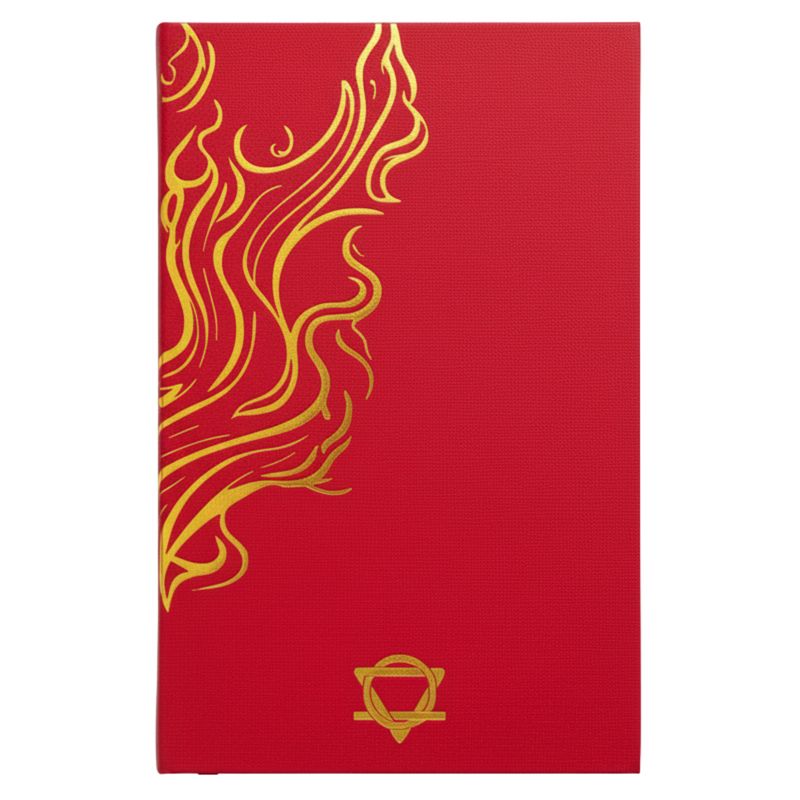 Gebundenes Wohlfühl-Tagebuch – 120 Seiten – Rot & Gold
