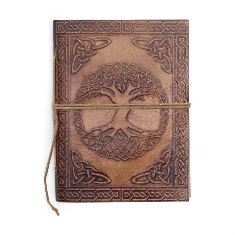 Verschiedene esoterische Ledernotizbücher (6x4,5") - Vitrine