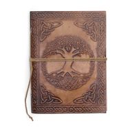 Verschiedene esoterische Ledernotizbücher (6x4,5") - Vitrine