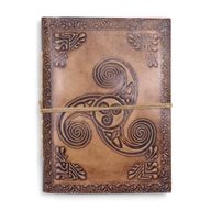Verschiedene esoterische Ledernotizbücher (6x4,5") - Vitrine