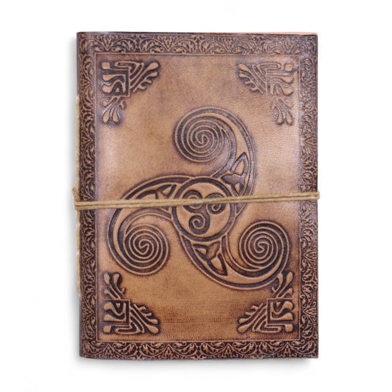 Verschiedene esoterische Ledernotizbücher (6x4,5") - Vitrine