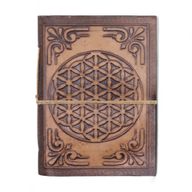 Verschiedene esoterische Ledernotizbücher (6x4,5") - Vitrine