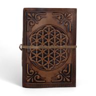 Verschiedene mittelgroße esoterische Ledernotizbücher (5 x 3,5 Zoll) – Vitrine