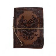 Verschiedene kleine esoterische Ledernotizbücher (4x3") - Vitrine