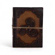 Verschiedene kleine esoterische Ledernotizbücher (4x3") - Vitrine
