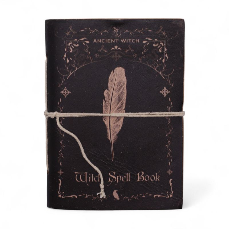Verschiedene Hexenritual-Notizbücher – Leder (6 x 4,5 Zoll) – Vitrine (Sandra Design)