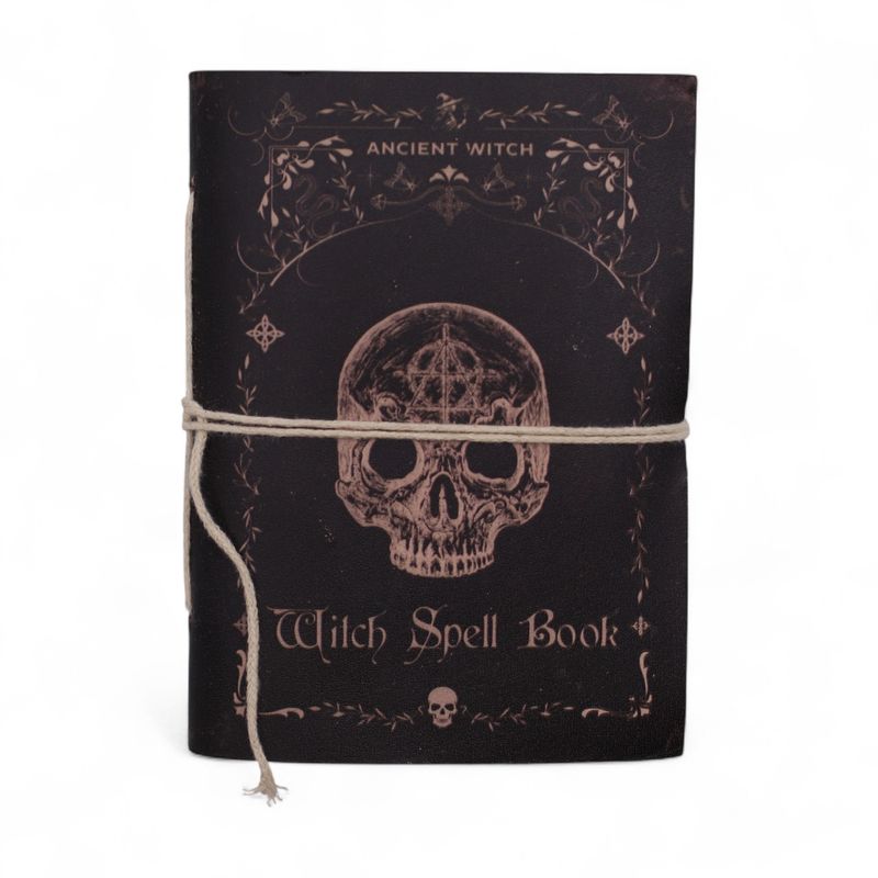 Verschiedene Hexenritual-Notizbücher – Leder (6 x 4,5 Zoll) – Vitrine (Sandra Design)