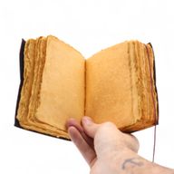 Dicke Notizbücher aus Leder mit Büttenrand (5 x 3,5 Zoll) – Jeder Tag ist vielleicht nicht Gott
