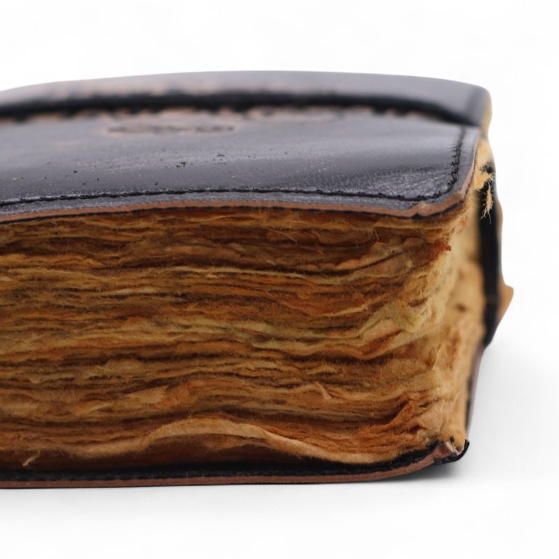 Dicke Notizbücher aus Leder mit Büttenrand (5 x 3,5 Zoll) – Die Geschichten, die ich mir selbst erzähle