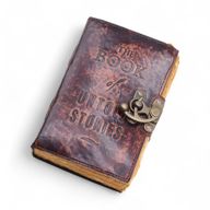 Dicke Notizbücher aus Leder mit Büttenrand (6x4") - Das Buch der unerzählten Geschichten