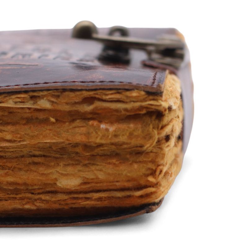 Dicke Notizbücher aus Leder mit Büttenrand (6x4") - Das Buch der unerzählten Geschichten