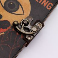 Bedruckte Notizbücher aus Leder (7x5 Zoll) – Stop Doom Scrolling – 200 Seiten, Normalpapier