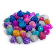 Lose, behandelte, gemischte Crackle-Quarz-Mischung – 1 kg (ca. 70 Steine)