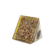 Med Orgonit-Pyramiden 7x6cm - Umwickelter Amethyst - Kupferchips