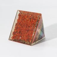 Med Orgonit-Pyramiden 7x6cm - Kupferstäbe - 7 Chakra-Chips