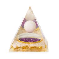 Med Orgonit-Pyramiden 7x6cm - Schwebende Quarzkugel - Quarzstücke