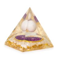 Med Orgonit-Pyramiden 7x6cm - Schwebende Quarzkugel - Quarzstücke