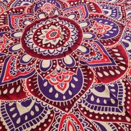 Großes rundes Mandala-Kunstwerk (180 cm) – Rosa & Lila