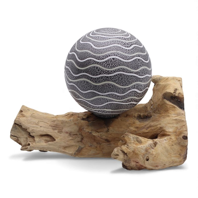 Drift Glow Lampe Grauer Luna Schirm