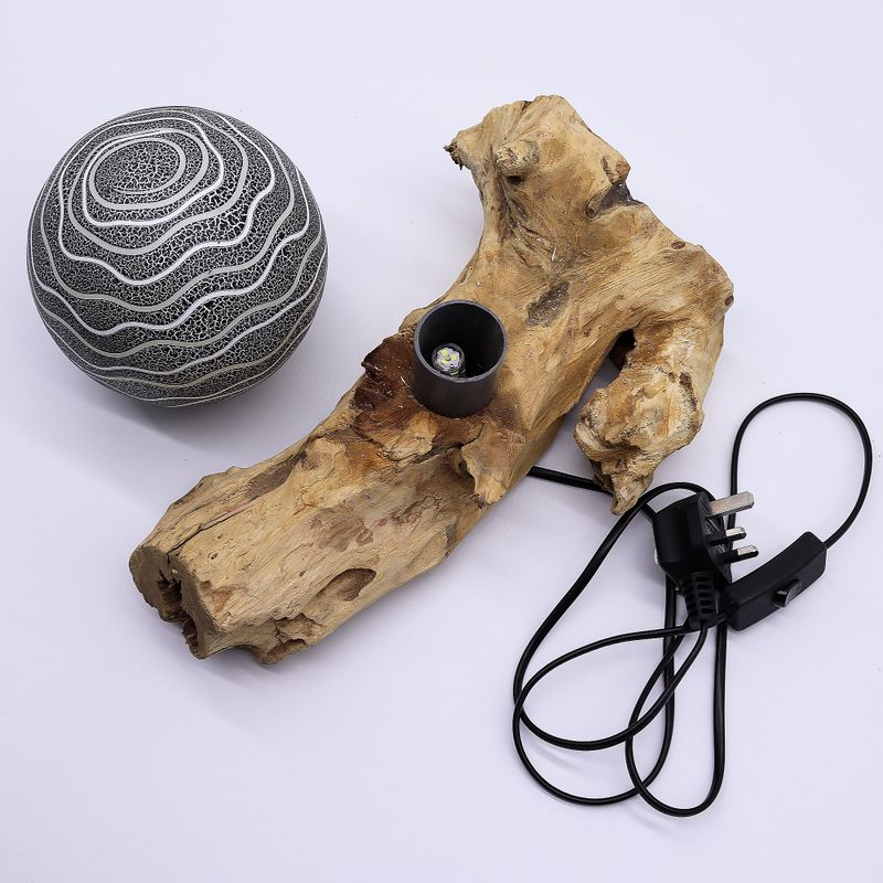 Drift Glow Lampe Grauer Luna Schirm