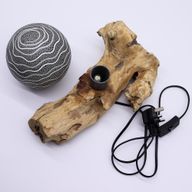 Drift Glow Lampe Grauer Luna Schirm