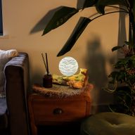 Drift Glow Lampe Grauer Luna Schirm