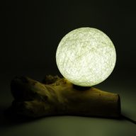 Drift Glow Lampe, Baumwoll-Luna-Elfenbein-Lampenschirm